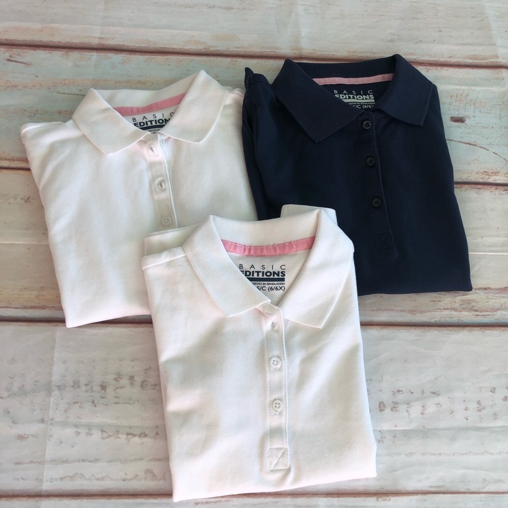 Girls polos uniform set of 3